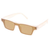 Unisex Medium Rectangular Shield Frame Sunglasses- Assorted
