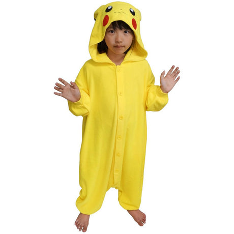Kids PIKACHU Pokemon Kigurumi onesie costume Pikachu,  Pokemon Kigurumi children_SZC-KG-TPC-022H