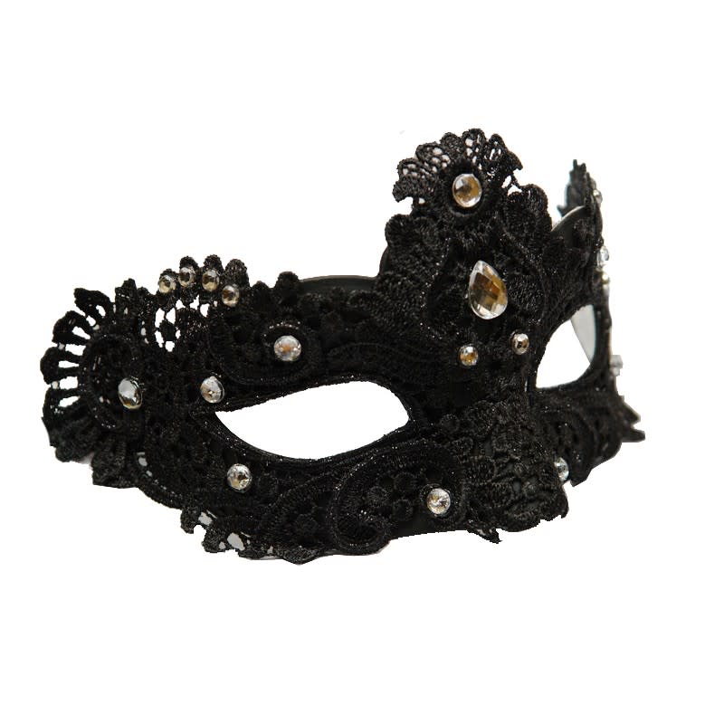 Venetian mask 4 with lace and stones