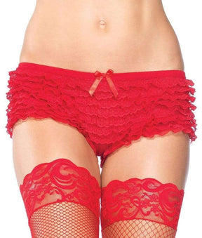 Micromesh Lace Ruffle Tanga Boy Short