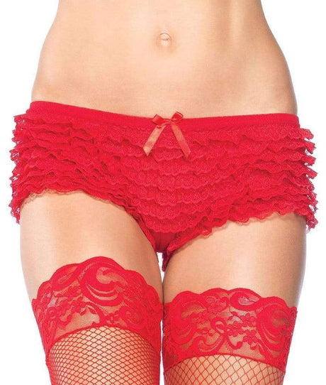 Micromesh Lace Ruffle Tanga Boy Short