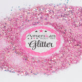 Amerikan Body Art Chunky Glitter 0.094" hex 1oz Jars SweetPea-swatch