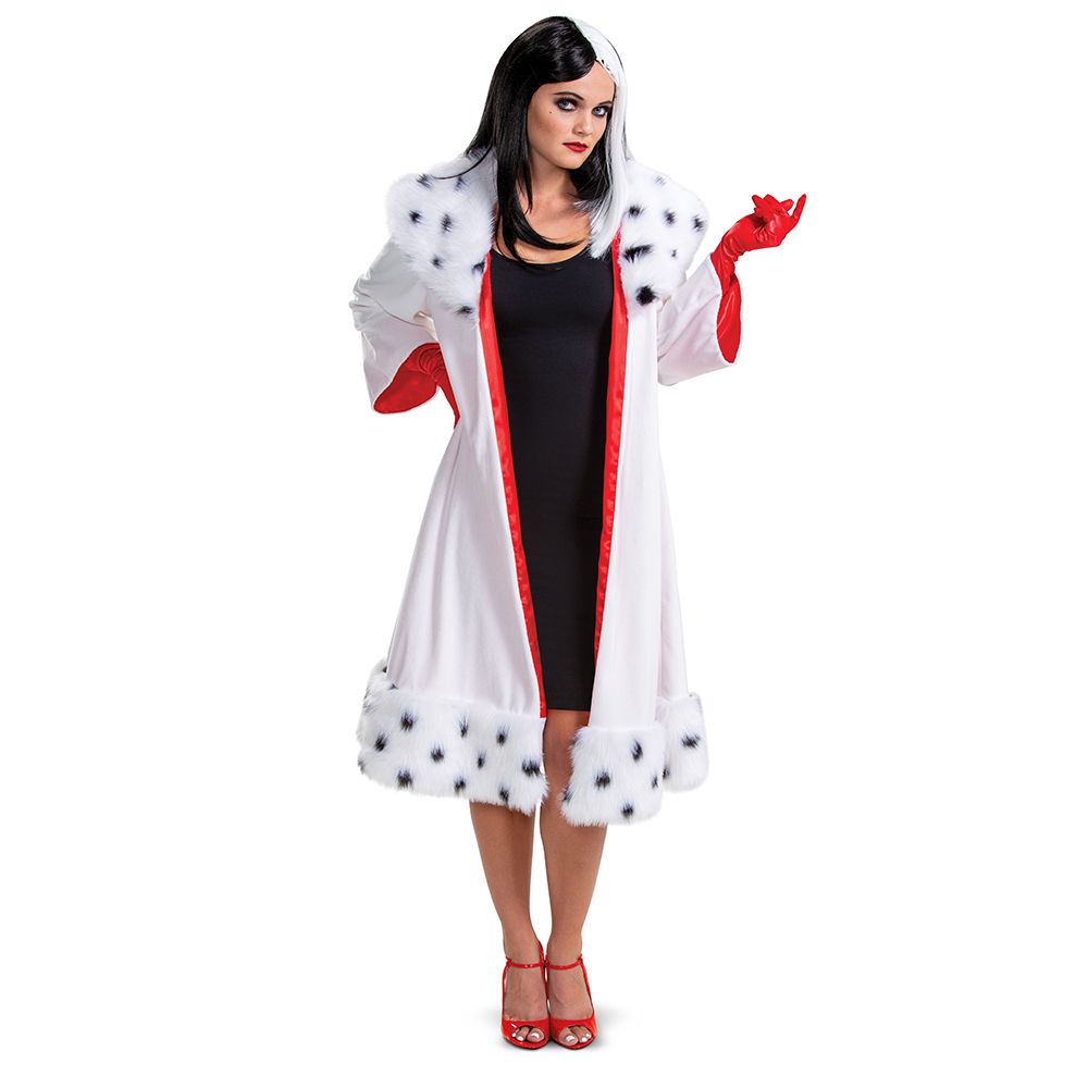 Cruella Deluxe Coat & gloves - Adult