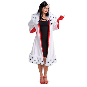 Cruella Deluxe Coat & gloves - Adult