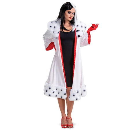 Cruella Deluxe Coat & gloves - Adult