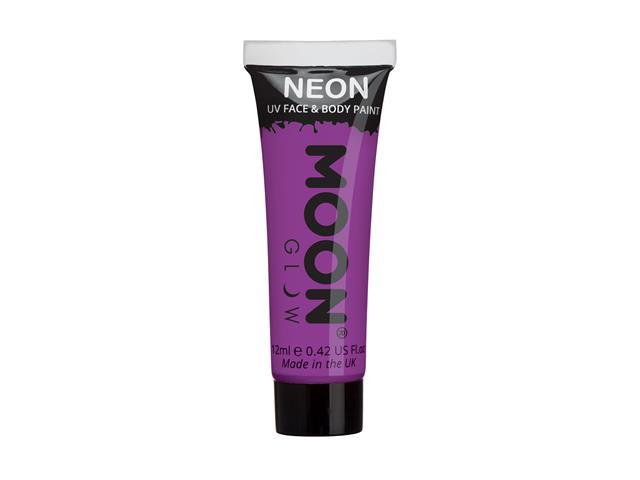 Moon Neon Uv Face & Body Paint 12ml M5076-intense_purple_-_neon_uv_face_&_body_paint_12ml