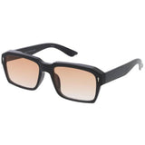 Unisex Plastic Medium Square Hipster Frame w/ Metal Details-Assorted