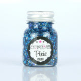 Amerikan Body Art Chunky Glitter 0.094" hex 1oz Jars MidnightBlue-jar