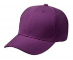 Plain Baseball Velcro Cap PC330 Hat O.S. Epoch-cap-PC330_PURPLE