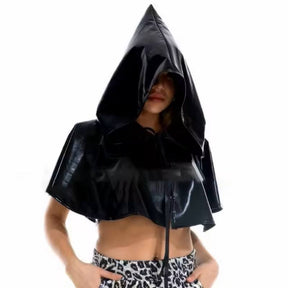 Metallic Hood Cape