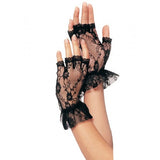 Lace Fingerless Wrist Ruffle Gloves G1205