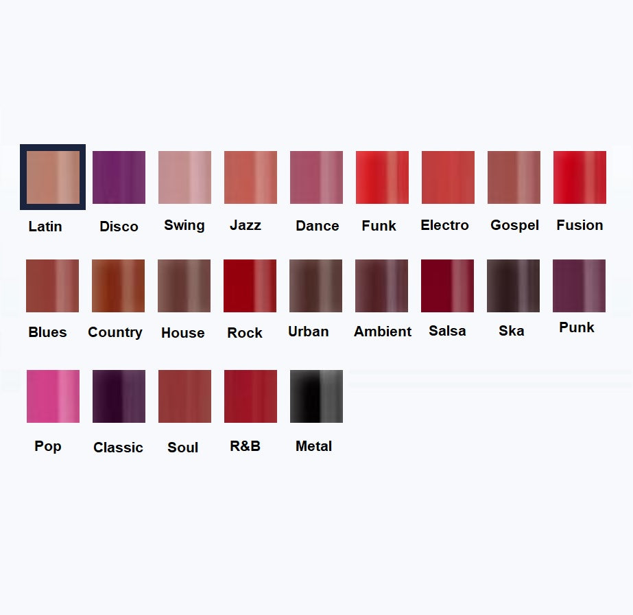 Kryolan LIP STAIN- 4ml 05212_lip-stain-chart