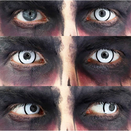 Zombie II Contact LENSES -White/Black