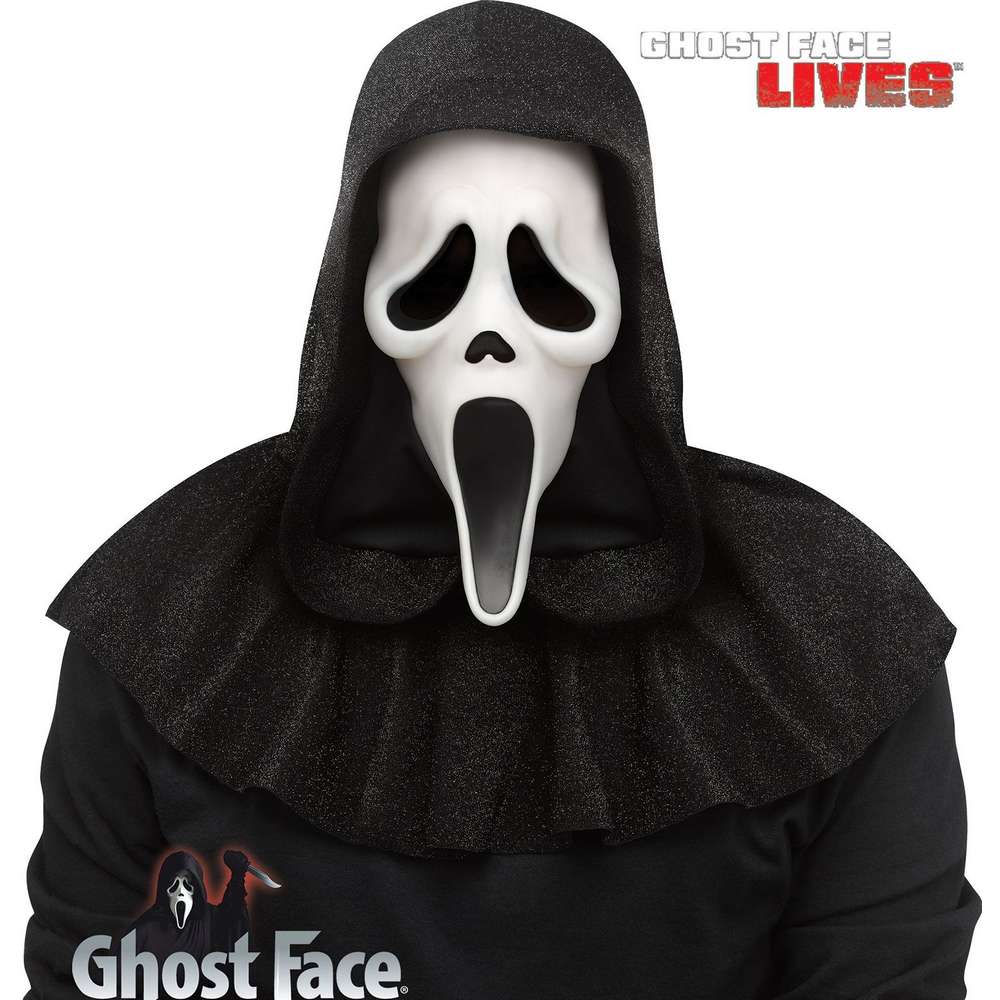 Scream Ghostface Mask with Shroud 25th anniversary