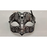 Black metallic venetian mask Black