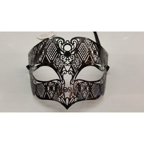 Black metallic venetian mask Black