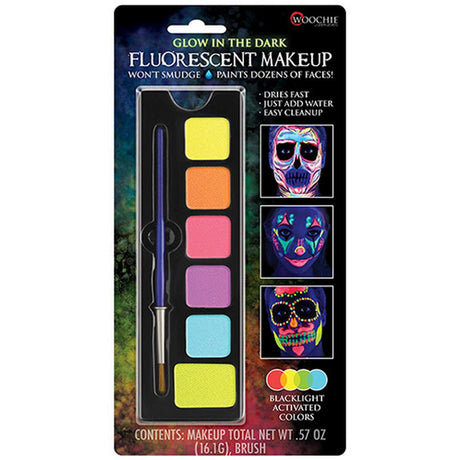Woochie Glow-in-the -Dark Fluorescent Makeup Palette