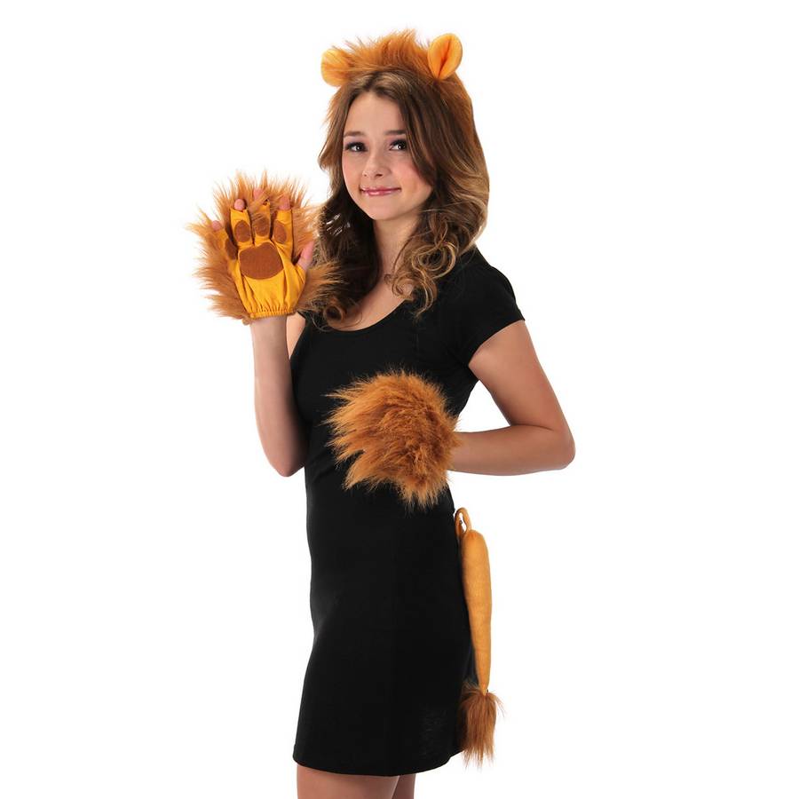 Lion Ears Plush Headband & Tail Kit