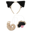 Pug Ears Headband, Nose & Tail Kit