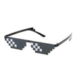 Thug Life Novelty Sunglasses 8-bit-pixelated mosaic style Novelty Glasses_black