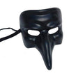Venetian Long Nose Mask, Pantalone - Black