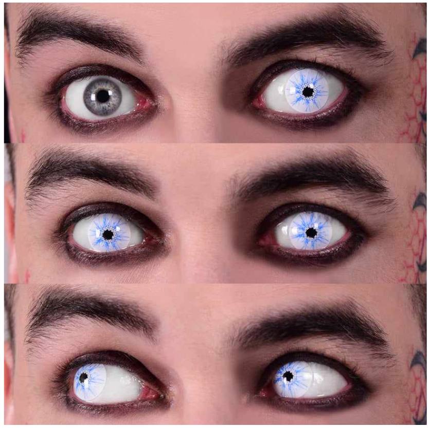 Thor Contact Lenses -Blue/white