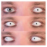 White Mini Sclera cosplay Contact LENSES- White