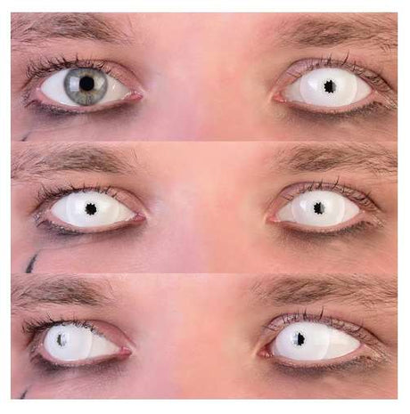 White Mini Sclera cosplay Contact LENSES- White