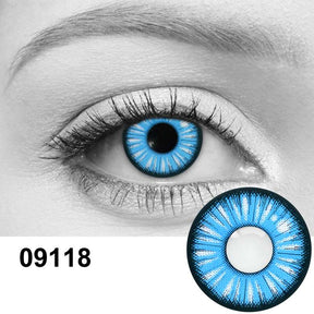 Aino Blue cosplay contact lenses - blue