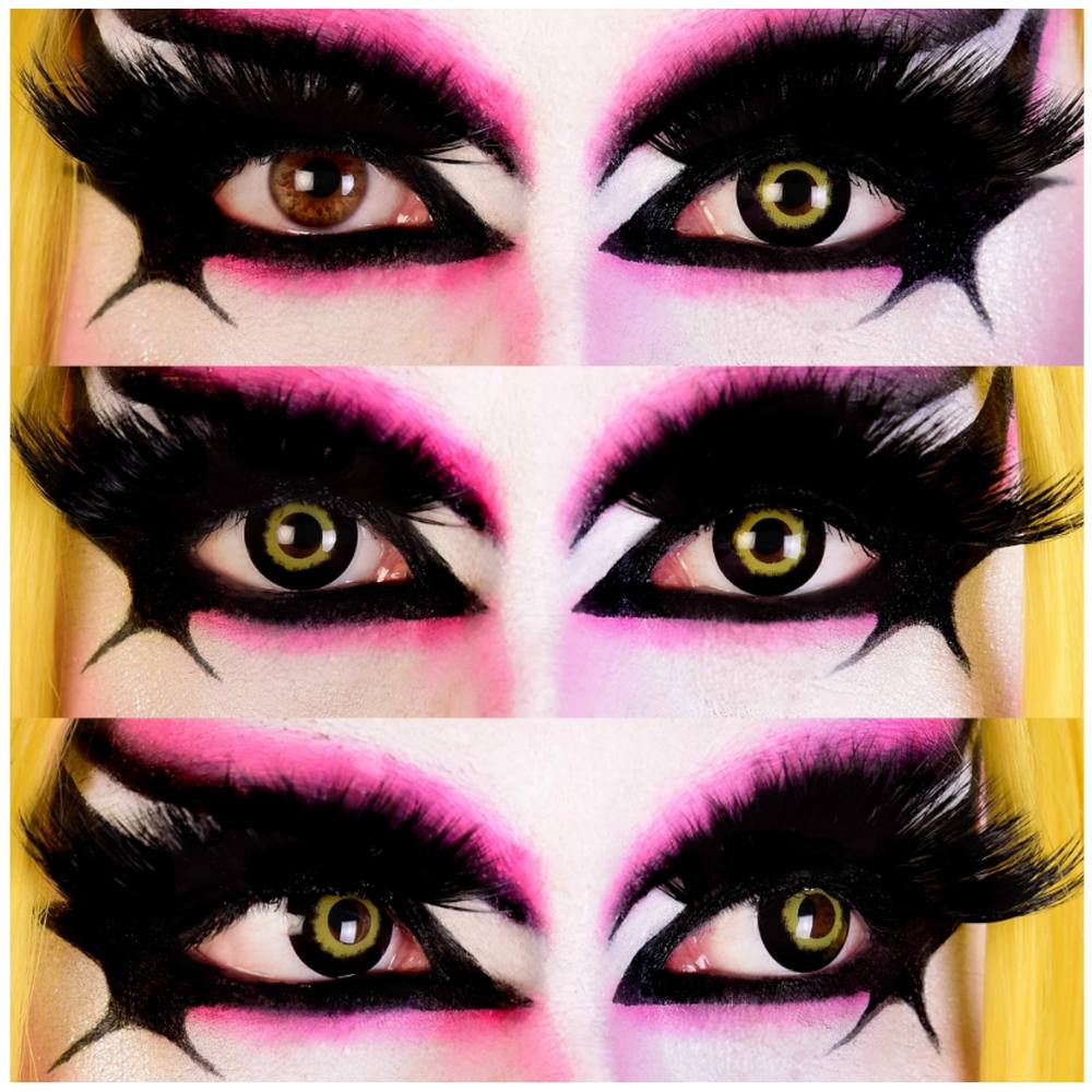 Storm Contact Lenses- Black & Yellow