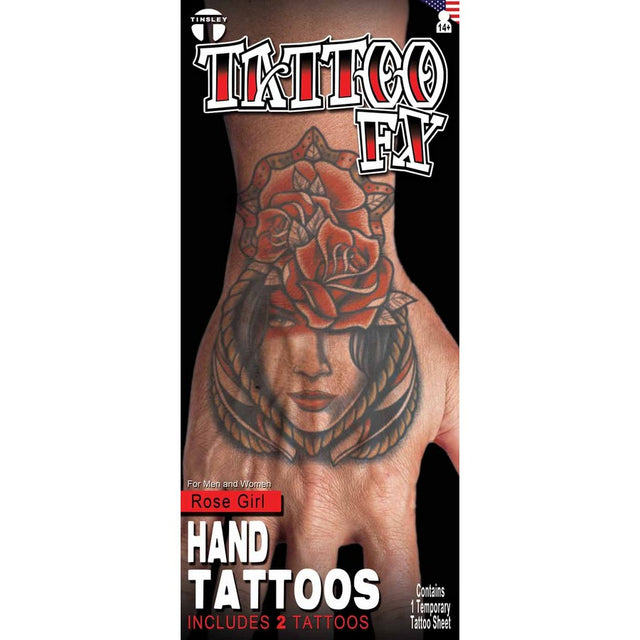 Rose girl hand Tattoo Tinsley