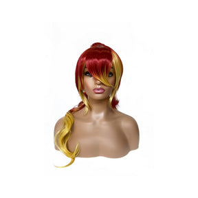 Red Yellow Exorcist cosplay wig