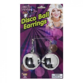 Disco Ball EARRINGS- Silver