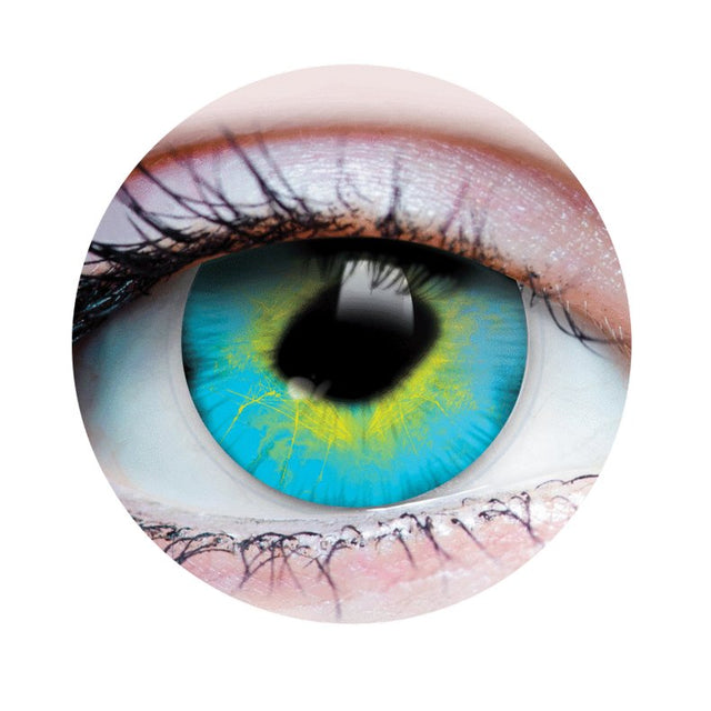 Strange Cosplay Contact LENSES - Turquoise/Yellow