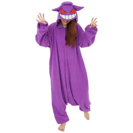 Gengar Pokemon Kigurumi onesie- adult Regular Gengar Pokemon Kigurumi onesie- adult Regular