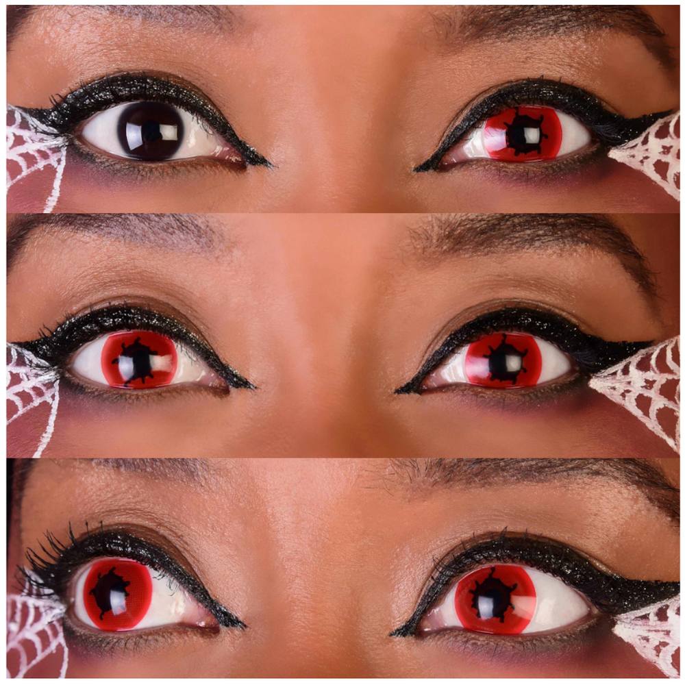 Contagion II Contact Lenses- Red & Black