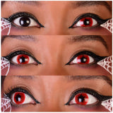 Contagion II Contact Lenses- Red & Black
