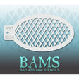BAM 1204 Bad Ass Mini Stencil - Fishnet