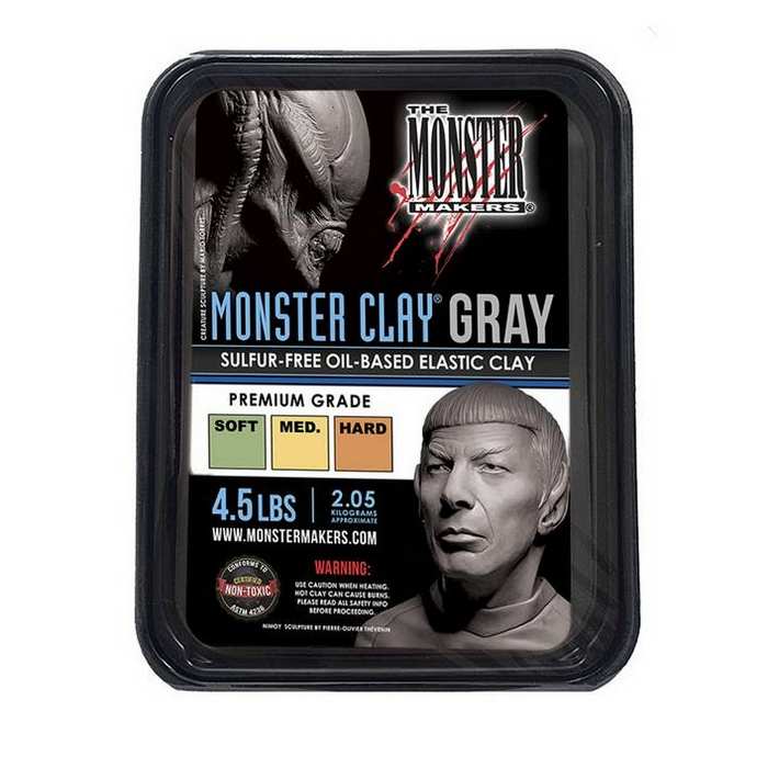 Monster Clay Premium GREY HARD - Single