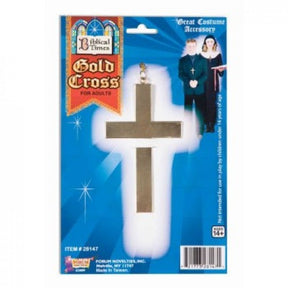 Priest or Monk Metal CROSS - Gold