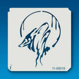 ISTENCILS Howling wolf stencils