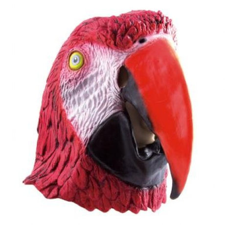 Animal Latex Mask, PARROT Red