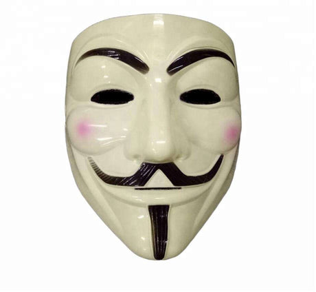 Anonymous Guy Fawkes mask - Yellow