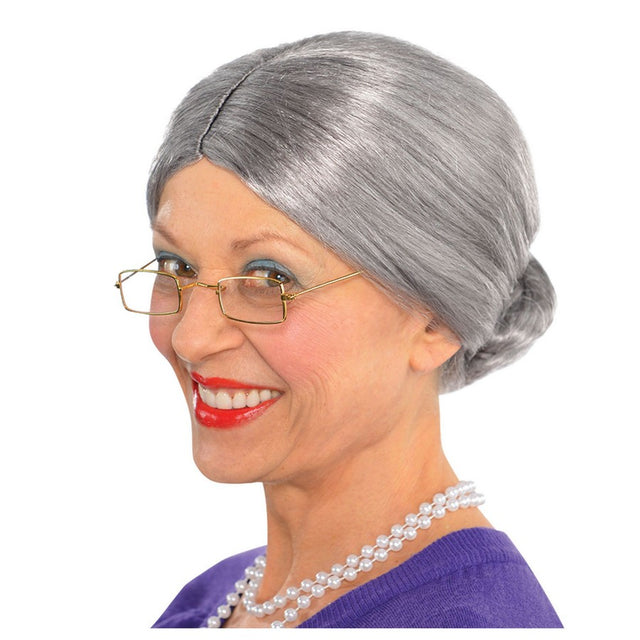 Old lady Wig - grey
