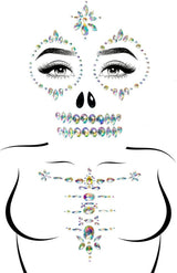 Skeleton Rhinestone Stick-On Jewels