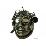 Steampunk pirate mask with lights and hose
