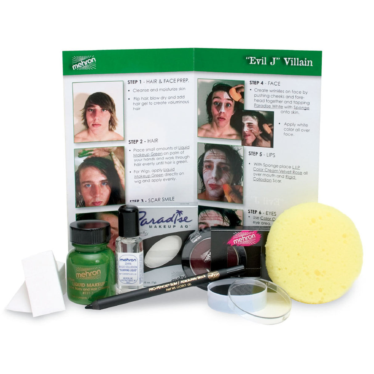 Mehron Character Makeup Kit - Evil J Villain