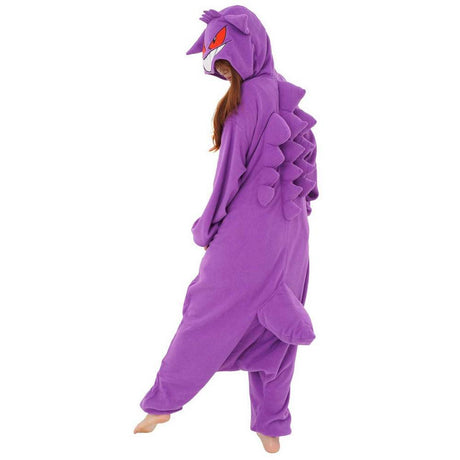 Gengar Pokemon Kigurumi onesie- adult Regular Gengar Pokemon Kigurumi onesie- adult Regular_back