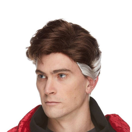 Stranger short Wig - Brown/White