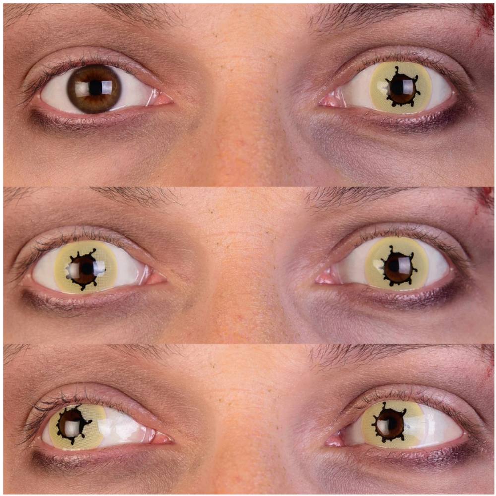 Contagion I Contact Lenses- Yellow & Black